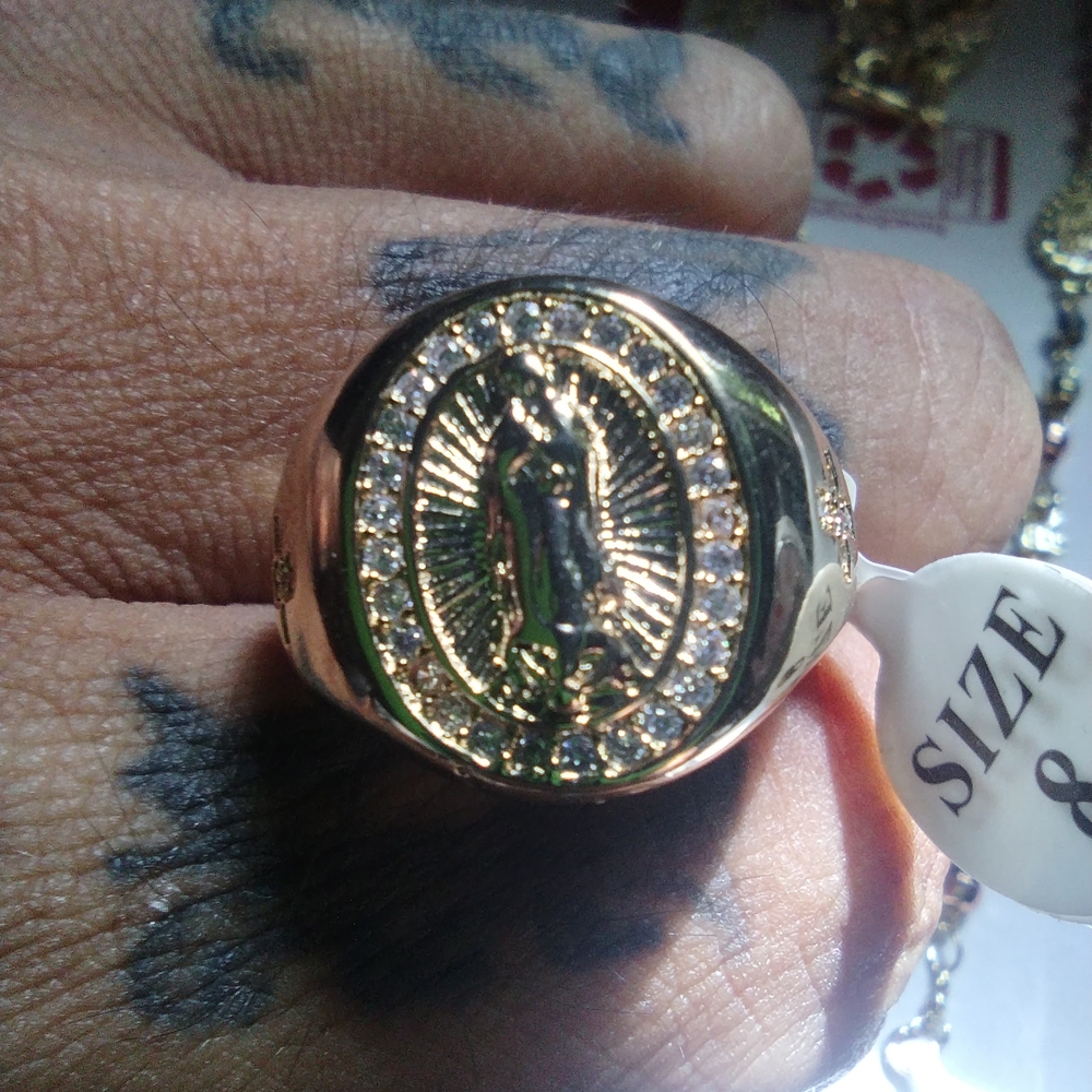 14kGF Size 8 Religious Ring